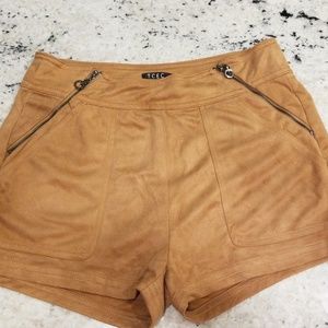 Dressy suede shorts